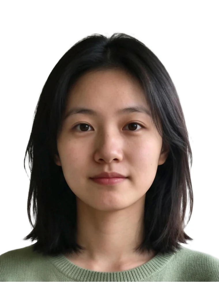 韩国签证白底成片示例