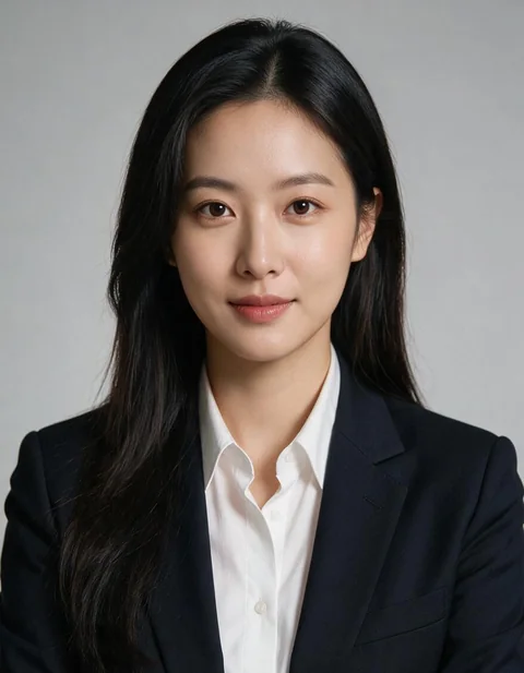 AI 职业照求职形象女风格示意