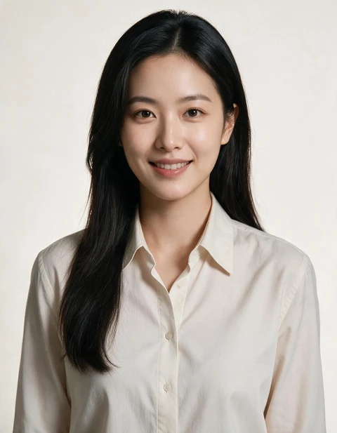 AI 职业照求职形象样例：正面半身