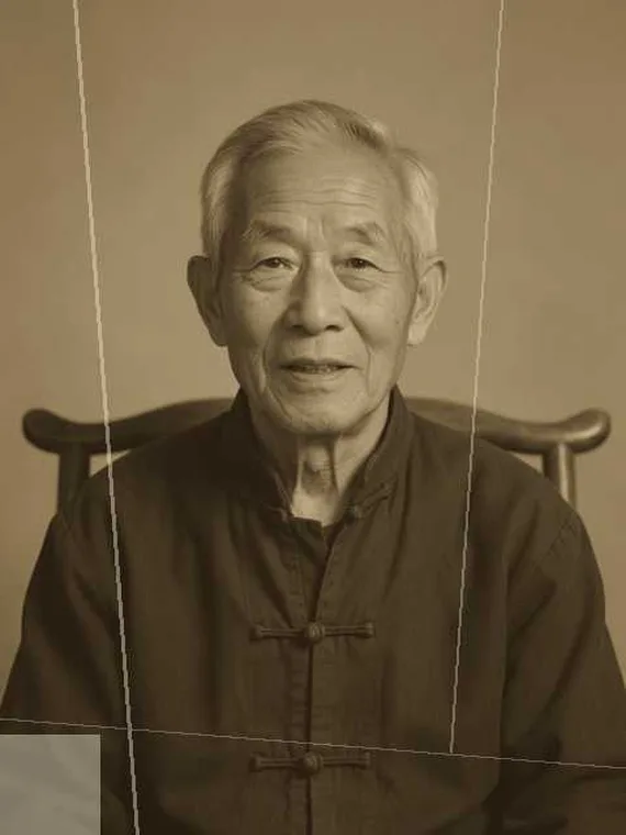 褪色带划痕的老照片